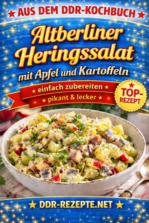 Altberliner Heringssalat mit Apfel und Kartoffeln – würzig & traditionell