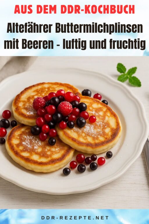 Altefährer Buttermilchplinsen mit Beeren – luftig und fruchtig
