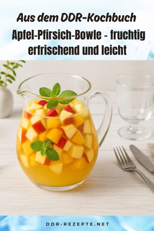 Apfel-Pfirsich-Bowle – fruchtig erfrischend und leicht