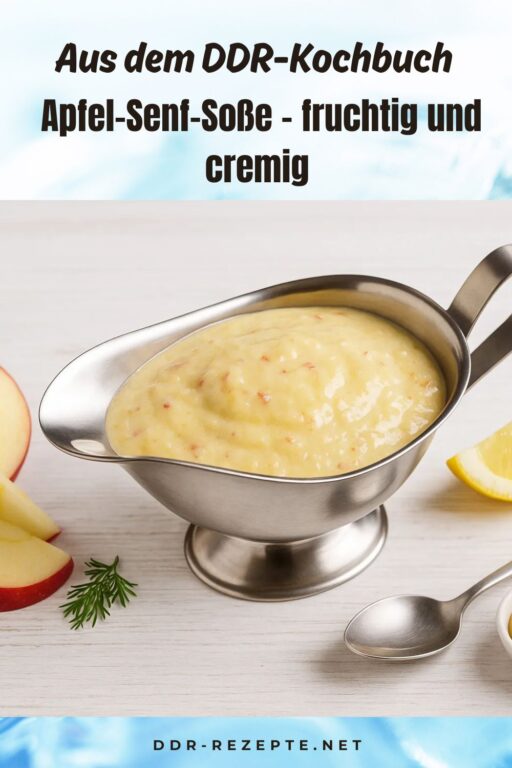 Apfel-Senf-Soße – fruchtig und cremig