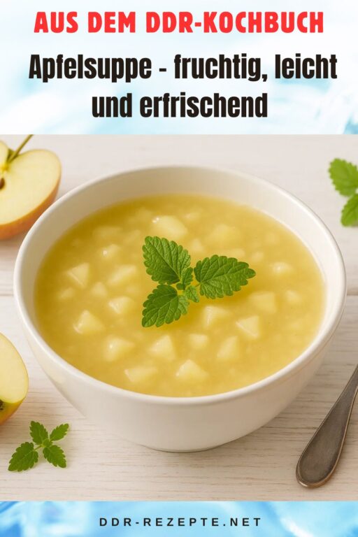 Apfelsuppe – fruchtig, leicht und erfrischend