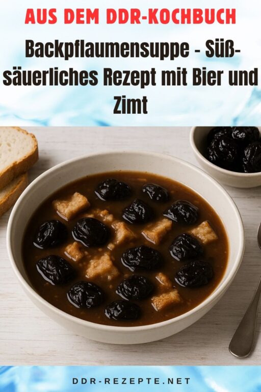 Backpflaumensuppe – Süß-säuerliches Rezept mit Bier und Zimt