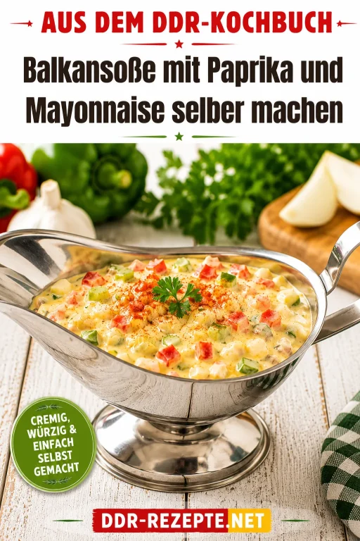 Balkansoße mit Paprika und Mayonnaise selber machen