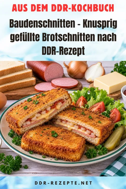 Baudenschnitten – Knusprig gefüllte Brotschnitten nach DDR-Rezept