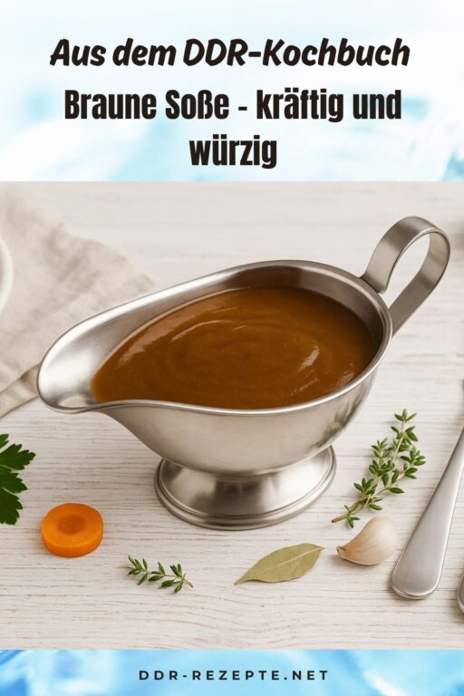 Braune Soße nach DDR-Rezept – kräftig und würzig