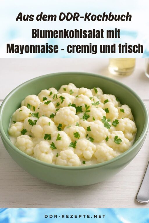 Blumenkohlsalat mit Mayonnaise – cremig und frisch