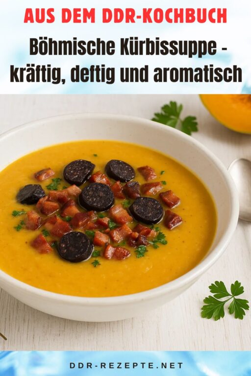 Böhmische Kürbissuppe – kräftig, deftig und aromatisch