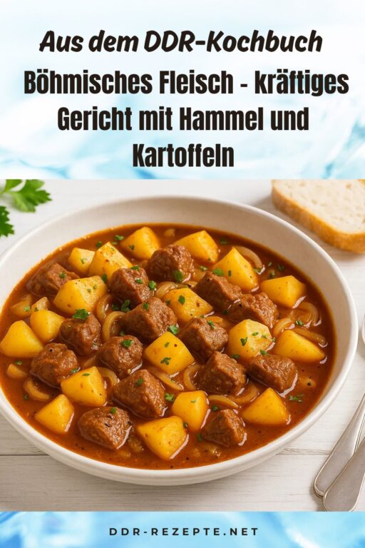 Böhmisches Fleisch – kräftiges Gericht mit Hammel und Kartoffeln
