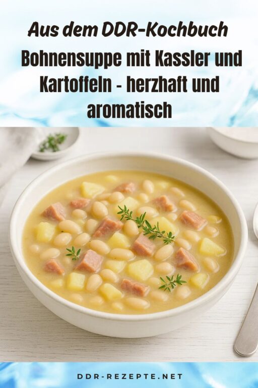 Bohnensuppe mit Kassler und Kartoffeln – herzhaft und aromatisch
