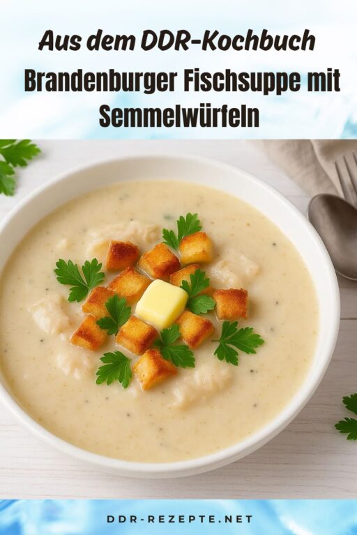 Brandenburger Fischsuppe mit Semmelwürfeln
