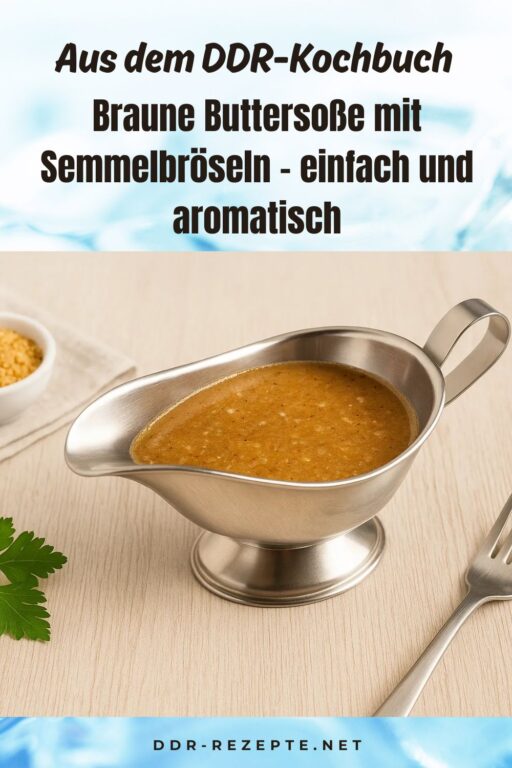 Braune Buttersoße mit Semmelbröseln – einfach und aromatisch