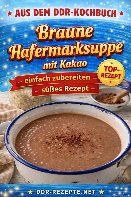 Braune Hafermarksuppe – süß & cremig mit Kakao
