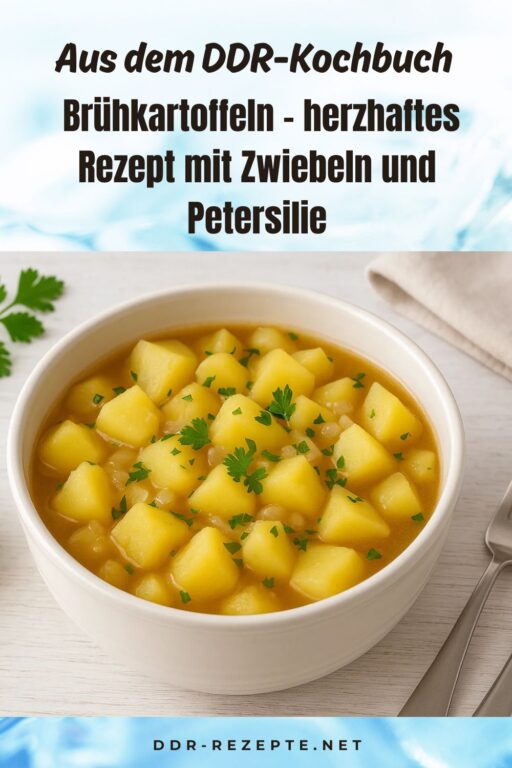 Brühkartoffeln – herzhaftes Rezept mit Zwiebeln und Petersilie