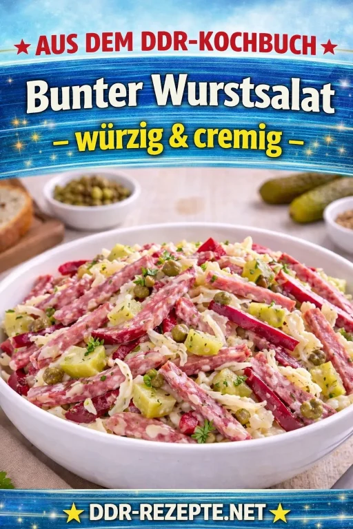 Bunter Wurstsalat – würzig & cremig