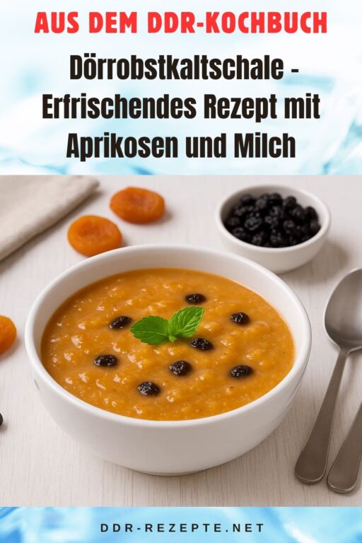 Dörrobstkaltschale – Erfrischendes Rezept mit Aprikosen und Milch
