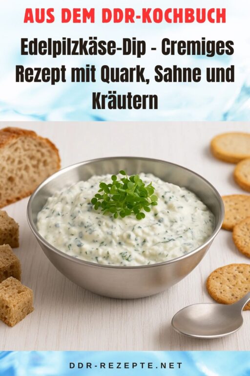Edelpilzkäse-Dip – Cremiges Rezept mit Quark, Sahne und Kräutern