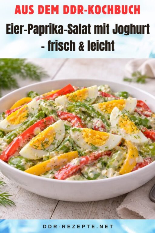 Eier-Paprika-Salat mit Joghurt – frisch & leicht