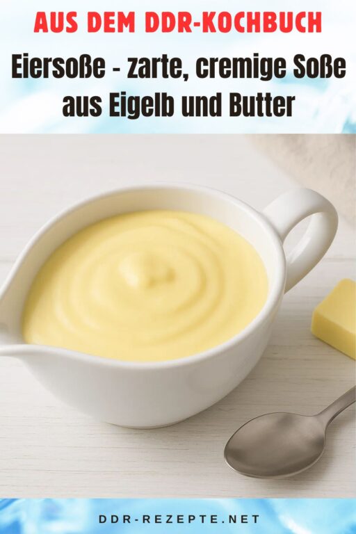 Eiersoße – zarte, cremige Soße aus Eigelb und Butter