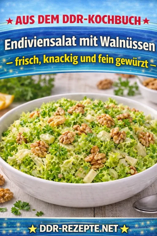 Endiviensalat mit Walnüssen – frisch, knackig und fein gewürzt