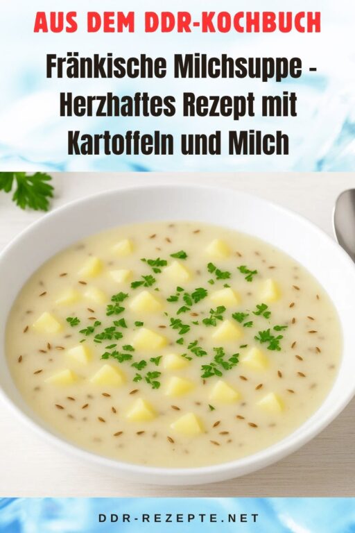Fränkische Milchsuppe – Herzhaftes Rezept mit Kartoffeln und Milch