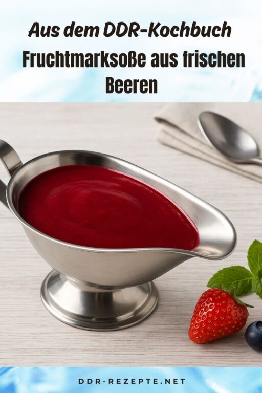 Fruchtmarksoße aus frischen Beeren