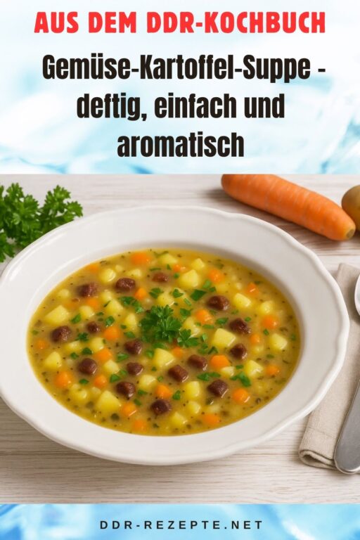 Gemüse-Kartoffel-Suppe – deftig, einfach und aromatisch