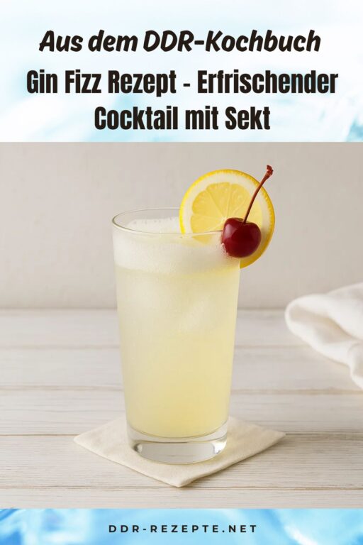 Gin Fizz Rezept – Erfrischender Cocktail mit Sekt