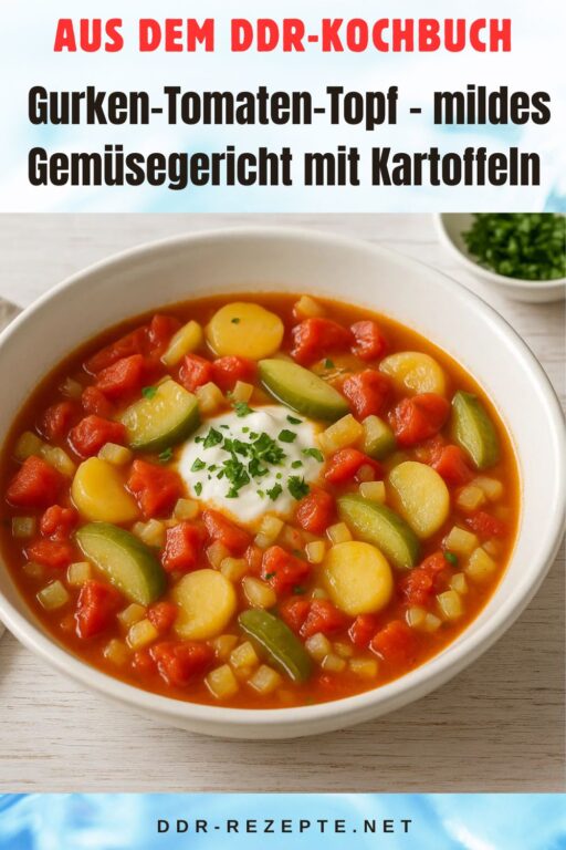 Gurken-Tomaten-Topf – mildes Gemüsegericht mit Kartoffeln