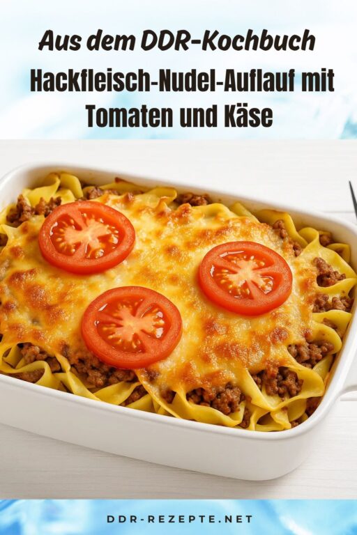 Hackfleisch-Nudel-Auflauf mit Tomaten und Käse