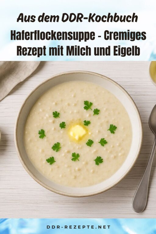 Haferflockensuppe – Cremiges Rezept mit Milch und Eigelb