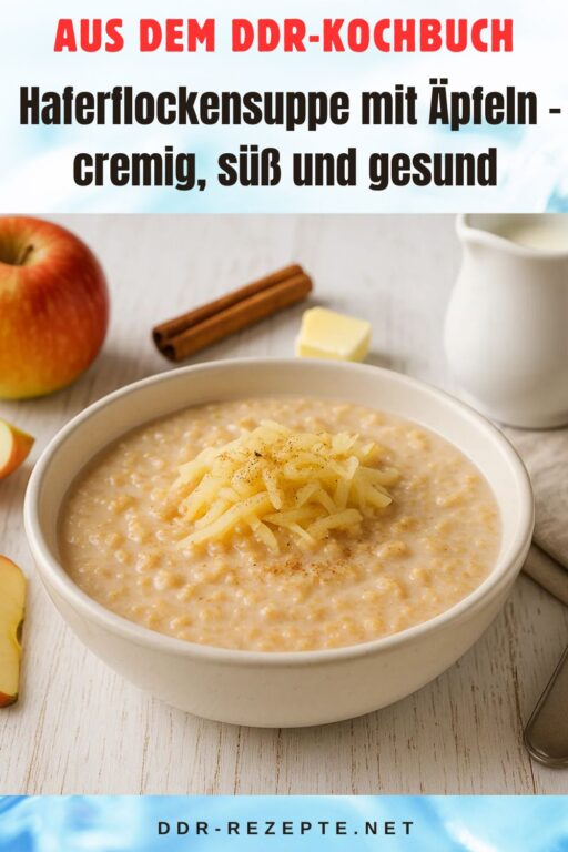 Haferflockensuppe mit Äpfeln – cremig, süß und gesund