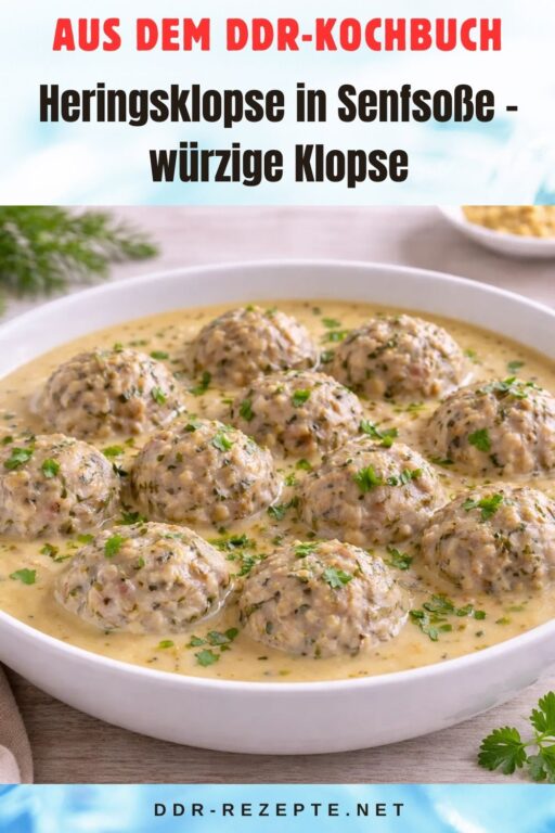 Heringsklopse in Senfsoße – würzige Klopse