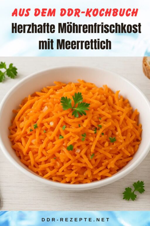 Herzhafte Möhrenfrischkost mit Meerrettich