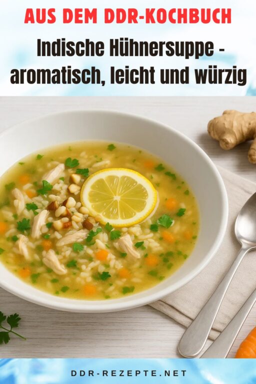 Indische Hühnersuppe – aromatisch, leicht und würzig