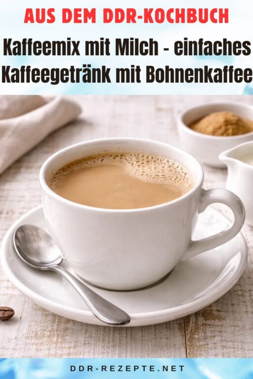 Kaffeemix mit Milch – einfaches Kaffeegetränk mit Bohnenkaffee