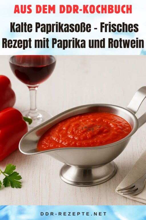 Kalte Paprikasoße – Frisches Rezept mit Paprika und Rotwein