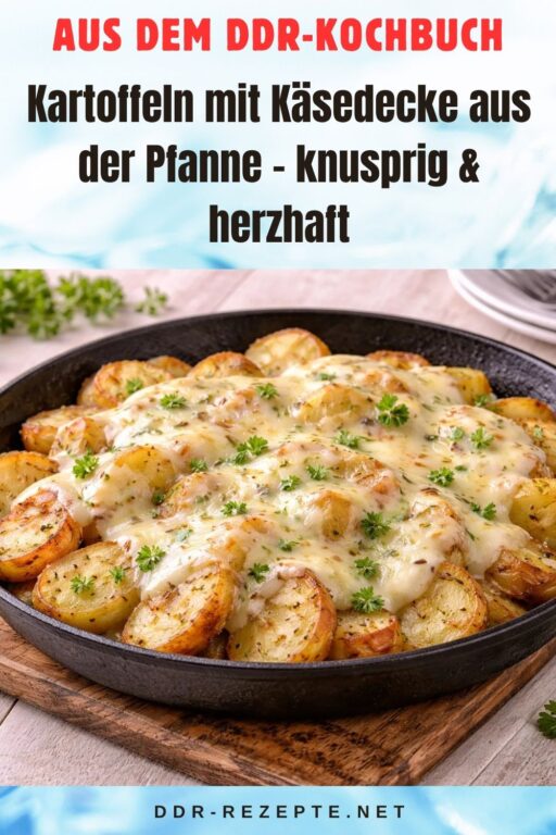 Kartoffeln mit Käsedecke aus der Pfanne – knusprig & herzhaft