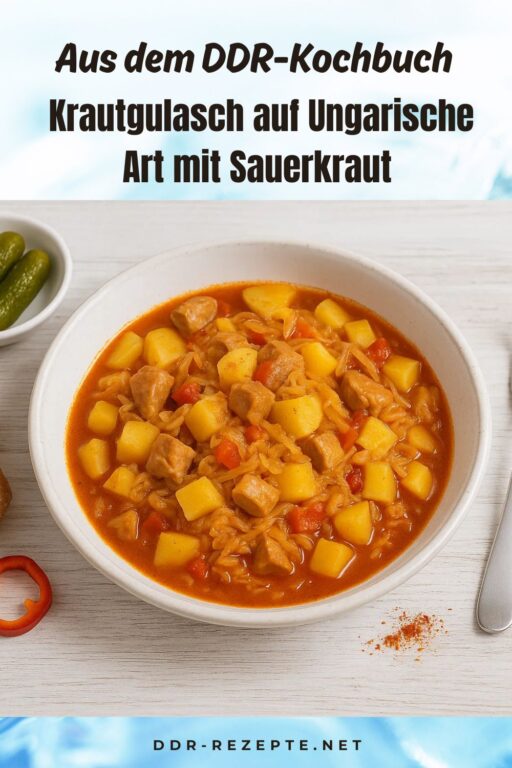 Krautgulasch auf Ungarische Art mit Sauerkraut