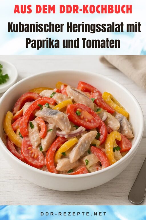 Kubanischer Heringssalat mit Paprika und Tomaten