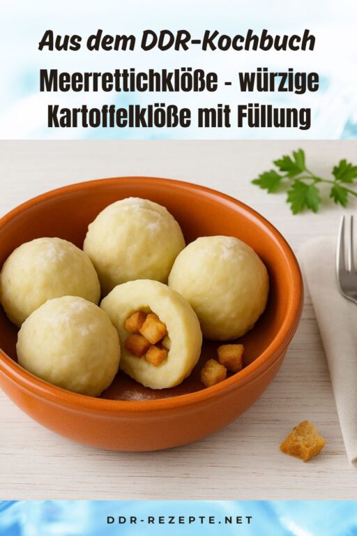 Meerrettichklöße – würzige Kartoffelklöße mit Füllung