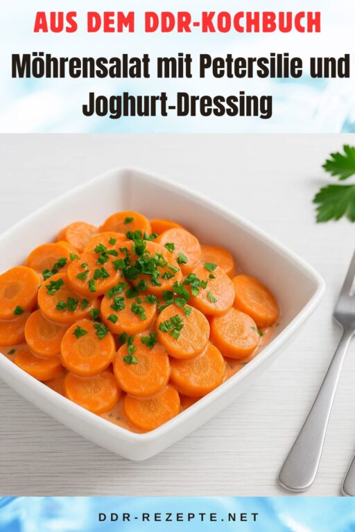 Möhrensalat mit Petersilie und Joghurt-Dressing