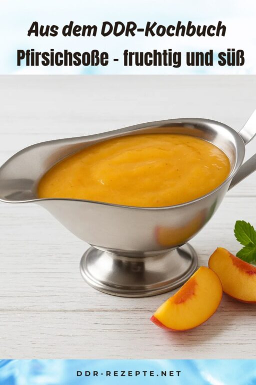 Pfirsichsoße – fruchtig und süß