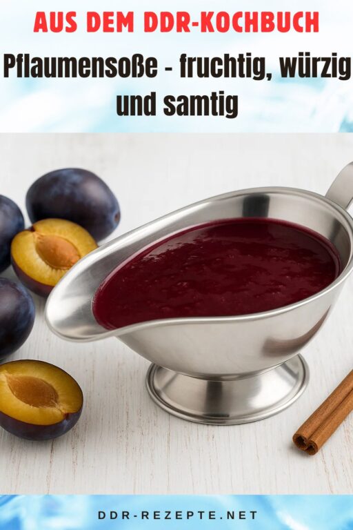 Pflaumensoße – fruchtig, würzig und samtig