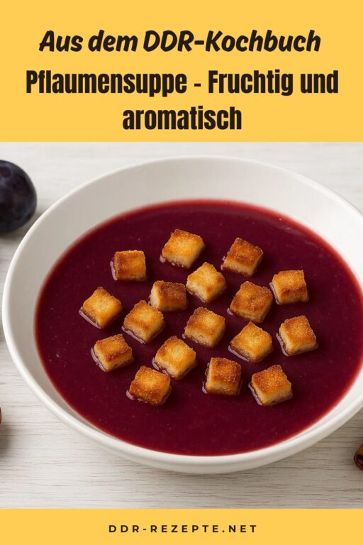 Pflaumensuppe – Fruchtig und aromatisch