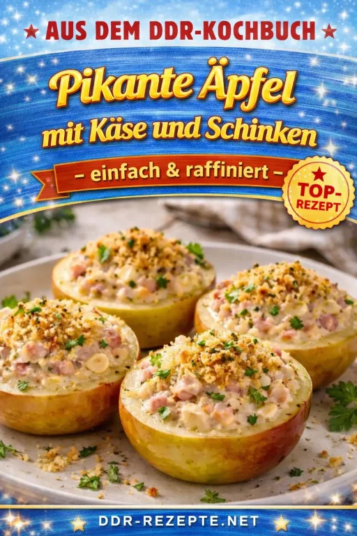 Pikante Äpfel mit Käse und Schinken – einfach & raffiniert