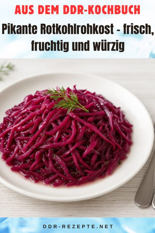 Pikante Rotkohlrohkost – frisch, fruchtig und würzig