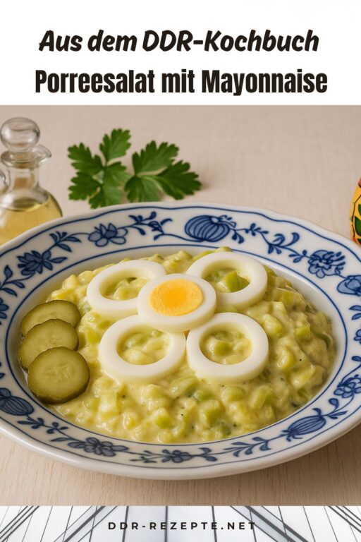 Porreesalat mit Mayonnaise