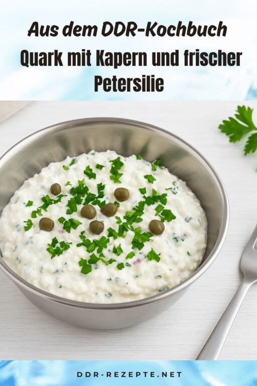 Quark mit Kapern und frischer Petersilie