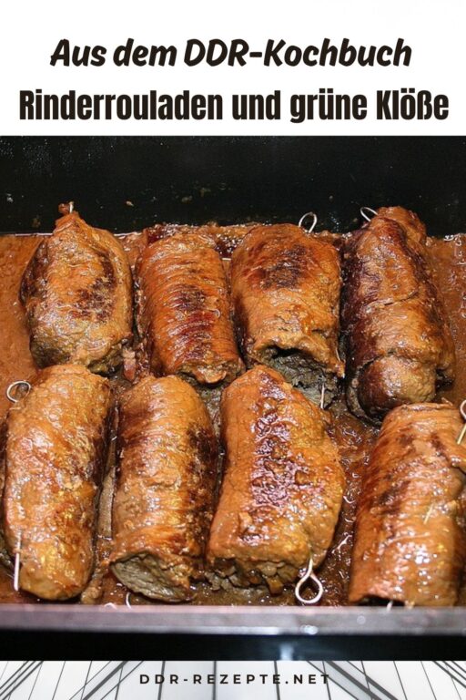 Rinderrouladen und grüne Klöße