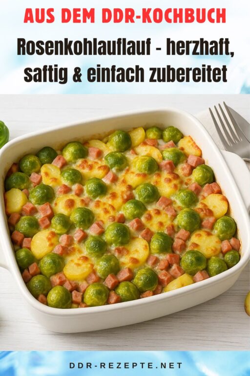 Rosenkohlauflauf – herzhaft, saftig & einfach zubereitet